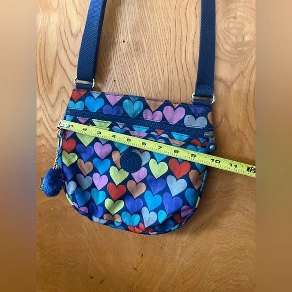 Kipling Emmylou Multicolor Heart Crossbody Bag - Picture 10 of 14